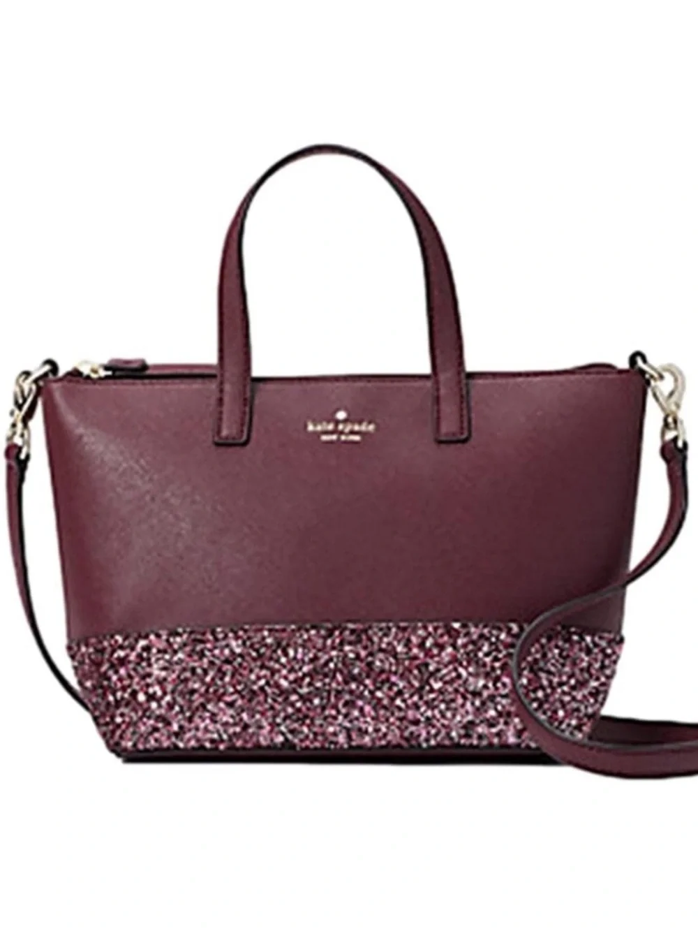 kate spade Greta Court Satchel with Detachable Strap-cherrywood